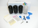 Inkoustová sada 3x 30ml Černá - Black / 30ml čistič + Příslušenství / ProfiEdice
