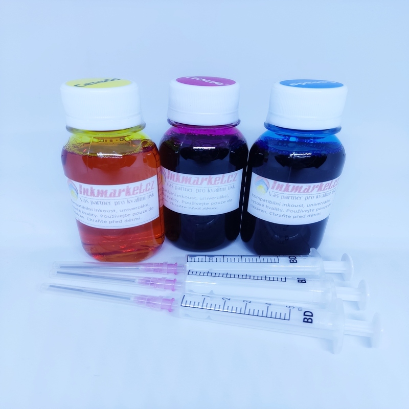 Plnící inkousty barevné 3x100ml CLI-526C, M, Y pro Canon Pixma IP, MX, MG, IX
